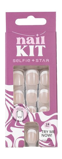 Selfie Star Short Length Nails Kit Classic French