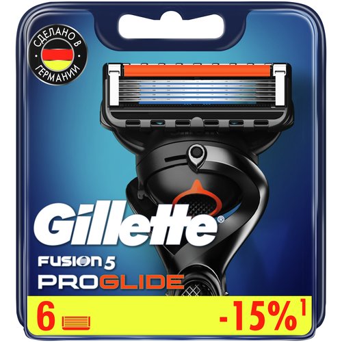 Сменные кассеты Gillette Fusion5 ProGlide, 6 шт.