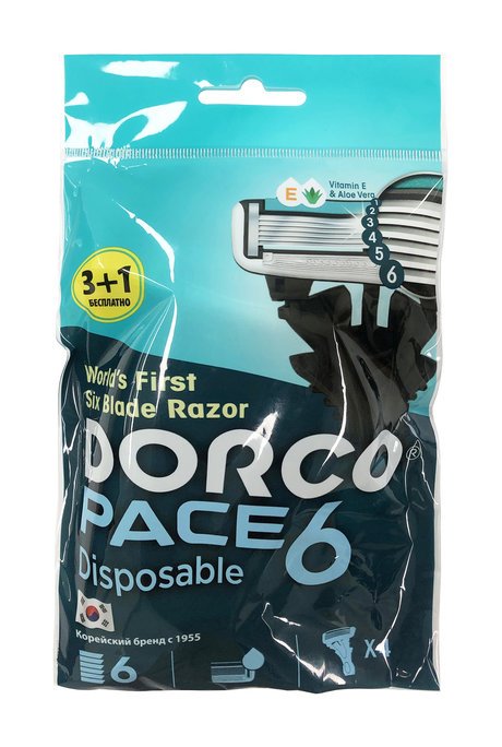Dorco Pace 6 Disposable 4 Pack