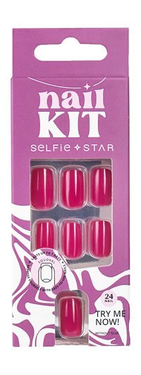 Selfie Star Short Length Nails Kit Bossy Pink