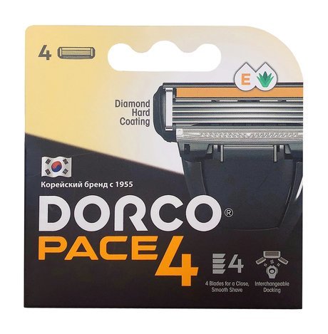 Dorco Pace 4 Razor System Cartridges for Men