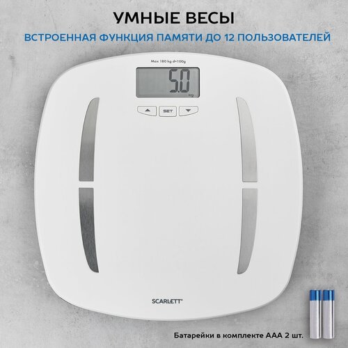Весы электронные Scarlett SC-BS33ED80, белый